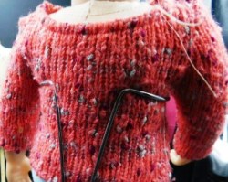 ag pink tweed sweater b